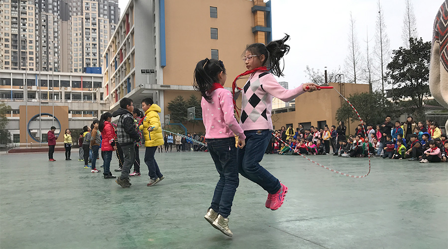 阳光大课间，自信如我们